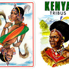 Kenya Tribes Playing Cards