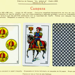 Naipes Campana, La Cubana, S.A. (Fabrica de Naipes El Aguila), Mexico, c.1960