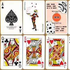 Bridge advertising playing cards by La Cubana