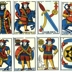 Casablanca playing cards from Morocco