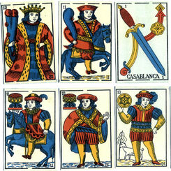 Casablanca playing cards from Morocco