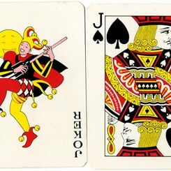 Festal advertising playing cards