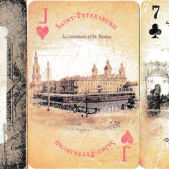 Saint Petersburg vintage playing cards