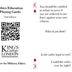 Ethics Education playing cards