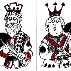 Hobby horse playing cards