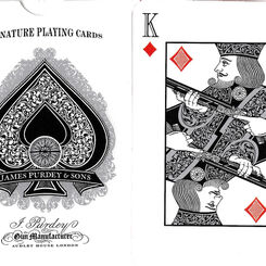 James Purdey Signature playing cards