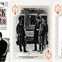 Sherlock Holmes illustrated playing cards