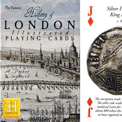 History of London illustrated playing cards