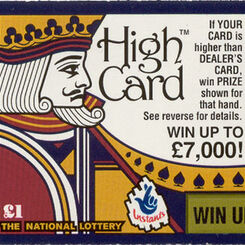Lottery Scratch Playing Card