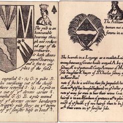 Heraldic playing cards