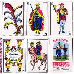 Naipes ‘El Gaucho’ by Cervantes S.A., Montevideo, c.1970s