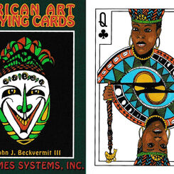 African art playing cards