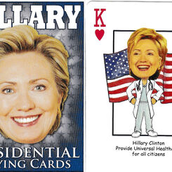 Hillary Presidential playing cards, 2008
