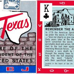 LBJ Texas playing cards