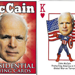 McCain Presidential 2008 playing cards
