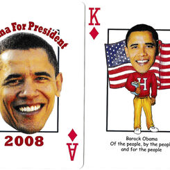 Obama Presidential playing cards, 2008
