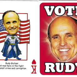 Rudy Presidential playing cards