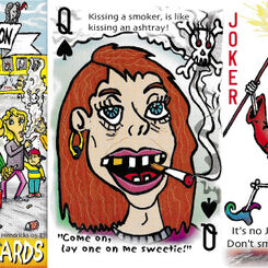 Life playing cards: tobacco education