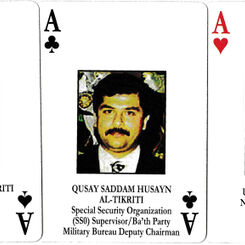 Iraqi Most Wanted Playing Cards