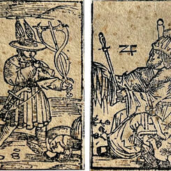 Possible early astrological playing cards