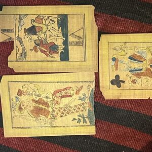 16th Century playing cards found in old book