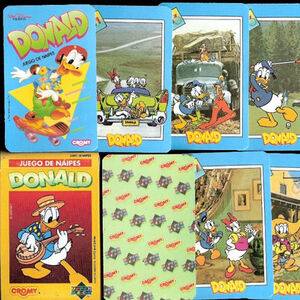 Donald Duck Cromy card game Argentina