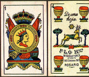 Fló Hermanos y Compañía, importers of playing-cards, Argentina, 1860-1910