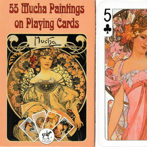 55 Mucha Paintings on Playing Cards