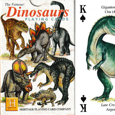 The Famous Dinosaurs Playing Cards