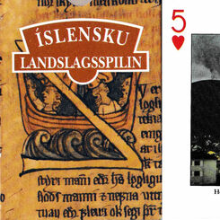 Icelandic picture playing cards / Islensku landslagsspilin