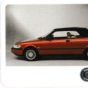 The Saab 900 Convertible playing cards