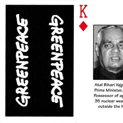 Greenpeace anti-nuclear playing cards