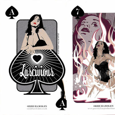 Lascivious playing cards