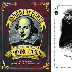 Shakespeare finely illustrated playing cards