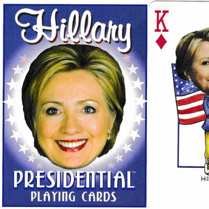 Hillary Presidential playing cards, 2016