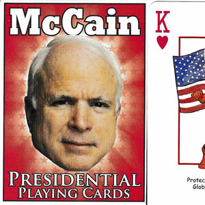 McCain Presidential 2008 playing cards