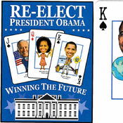 Obama Presidential playing cards, 2012