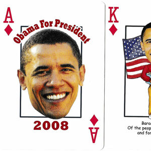 Obama Presidential playing cards, 2008