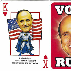 Rudy Presidential playing cards