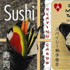 Sushi playing cards