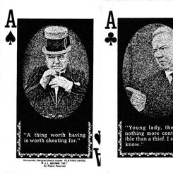 W.C. Fields Commemorative playing cards