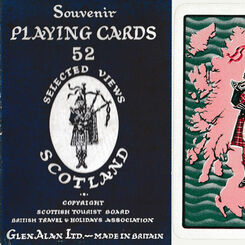 Souvenir Views of Scotland Playing Cards