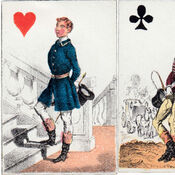 Miniature French fashion playing cards