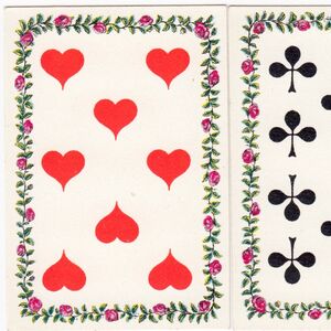 Decorated pip cards from C.L.Wüst