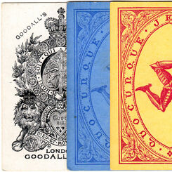 Isle of Man souvenir playing cards by Goodall & Son.