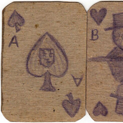 Hand made WW2 Prisoner of War Playing Cards