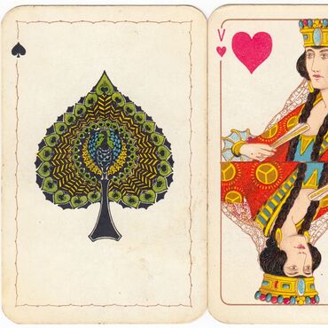 Art Nouveau Whist playing cards from a small Dutch factory