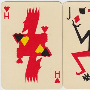Lidia Schöffer art-deco playing cards