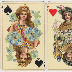 Art Nouveau playing cards from Italy