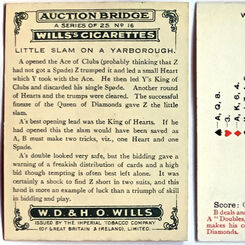 Will’s Cigarettes and Auction Bridge